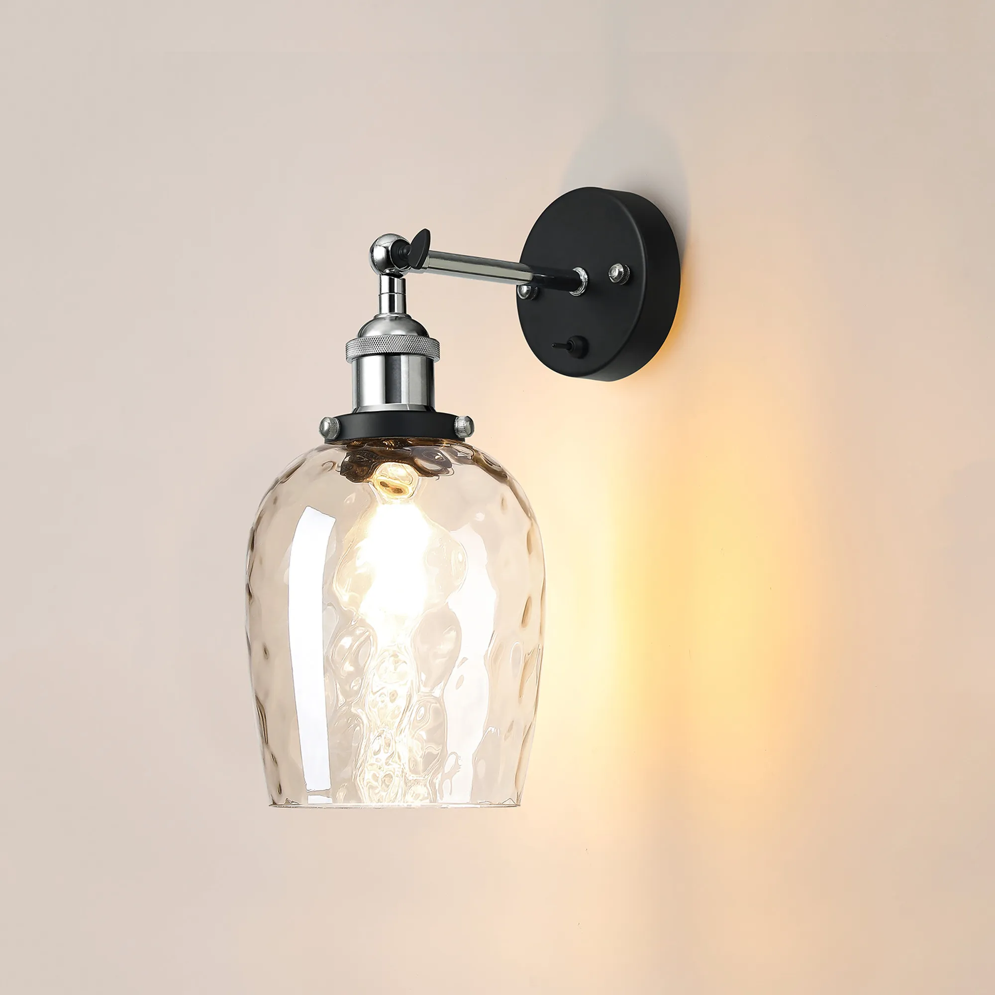 Cawdor Polished Chrome Wall Lights Deco Armed Wall Lights